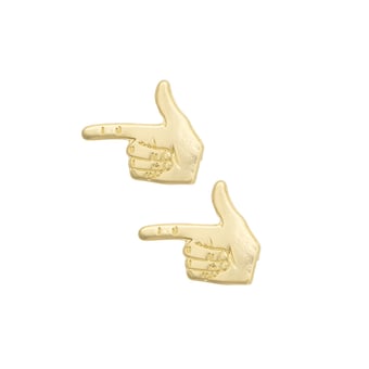 Women's CANVAS Style Texas Tech Red Raiders 24K Gold-Plated Stamped Earrings
