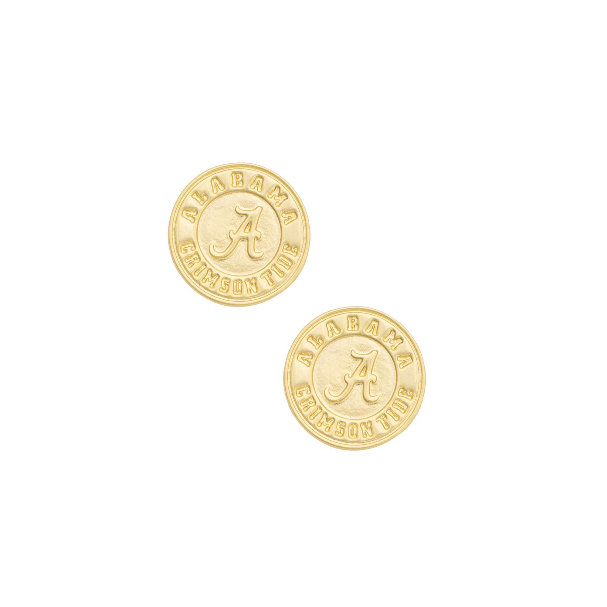 Women’s CANVAS Style Alabama Crimson Tide 24K Gold-Plated Stamped Earrings Women’s CANVAS Style Alabama Crimson Tide 24K Gold-Plated Stamped Earrings