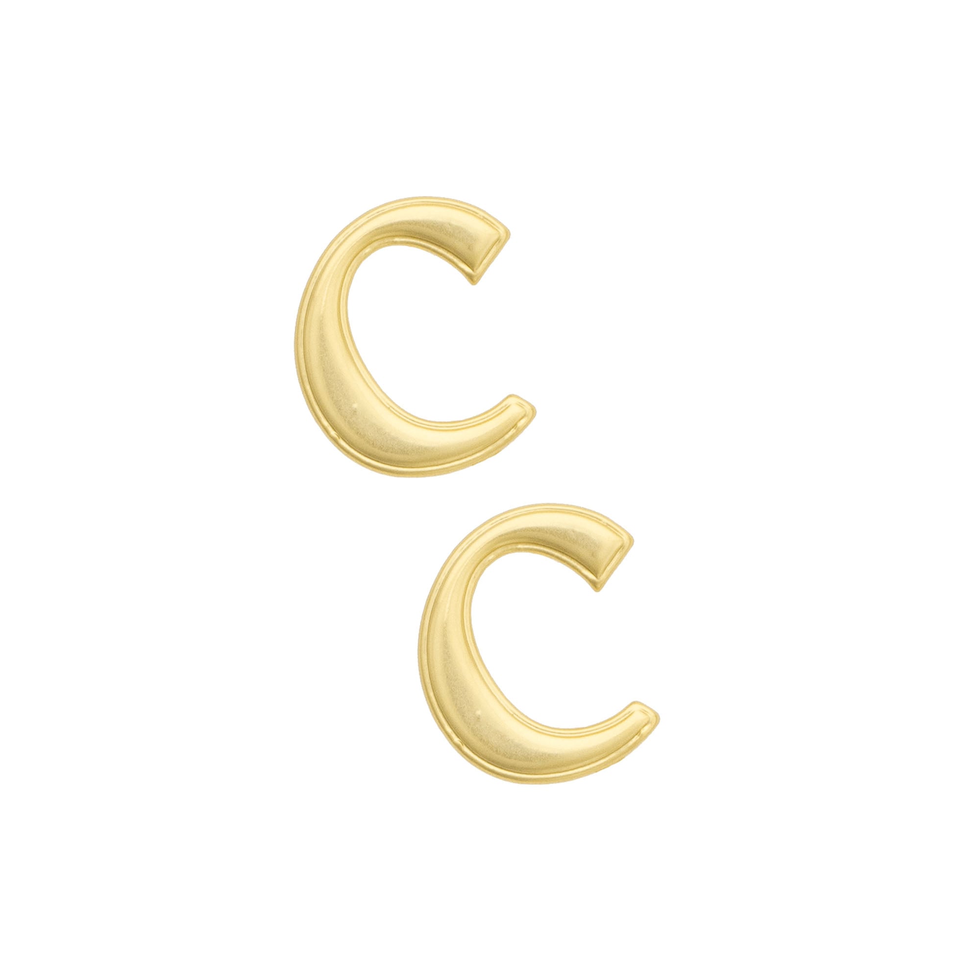 Women's CANVAS Style Clemson Tigers 24K Gold-Plated Stamped Earrings