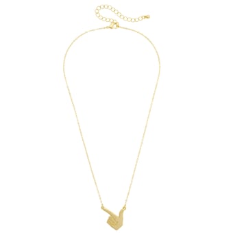 Women's CANVAS Style Texas Tech Red Raiders 24K Gold-Plated Stamped Necklace