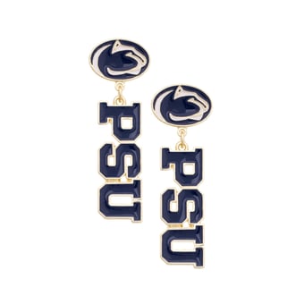 Women's CANVAS Style Penn State Nittany Lions Enamel Drop Earrings