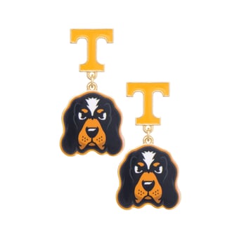 Women's CANVAS Style Tennessee Volunteers Enamel Drop Earrings