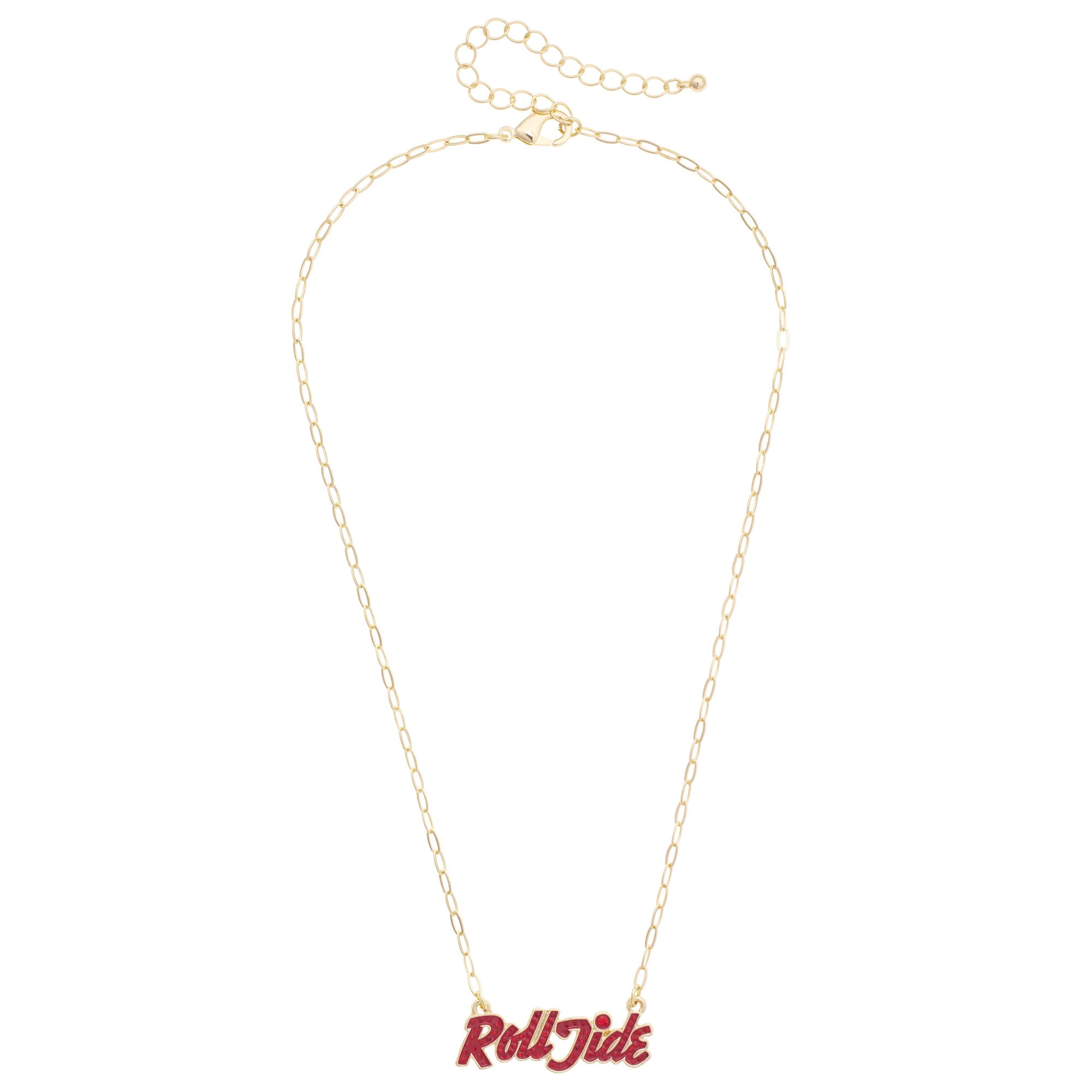 CANVAS Style Alabama Crimson Tide Gold-Plated Pavé Outline Necklace