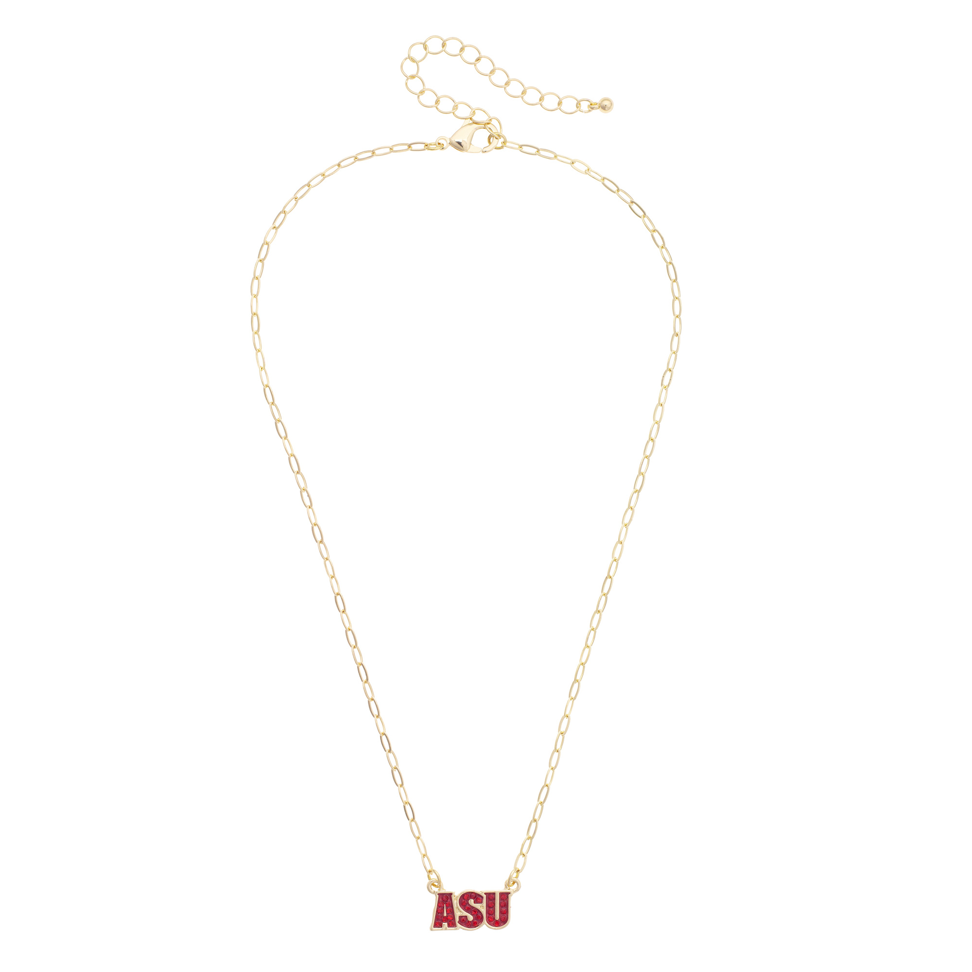 CANVAS Style Arizona State Sun Devils Gold-Plated Pavé Outline Necklace
