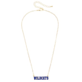 CANVAS Style Kentucky Wildcats Gold-Plated Pavé Outline Necklace
