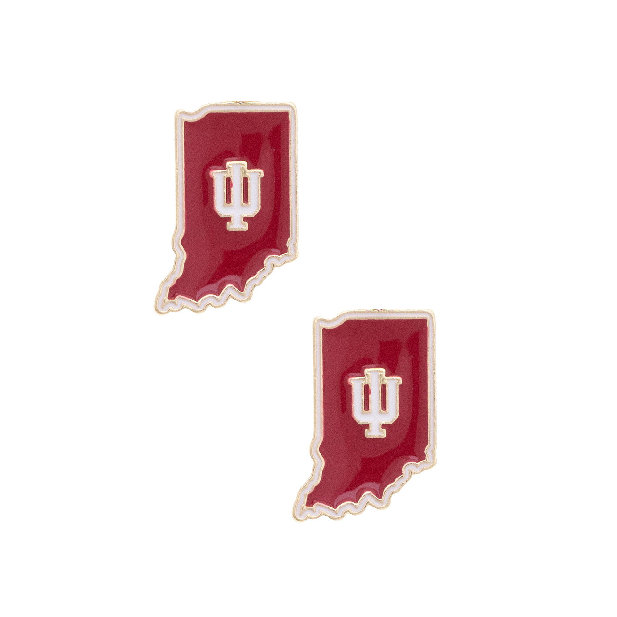 CANVAS Style Indiana Hoosiers Enamel Icon Stud Earrings