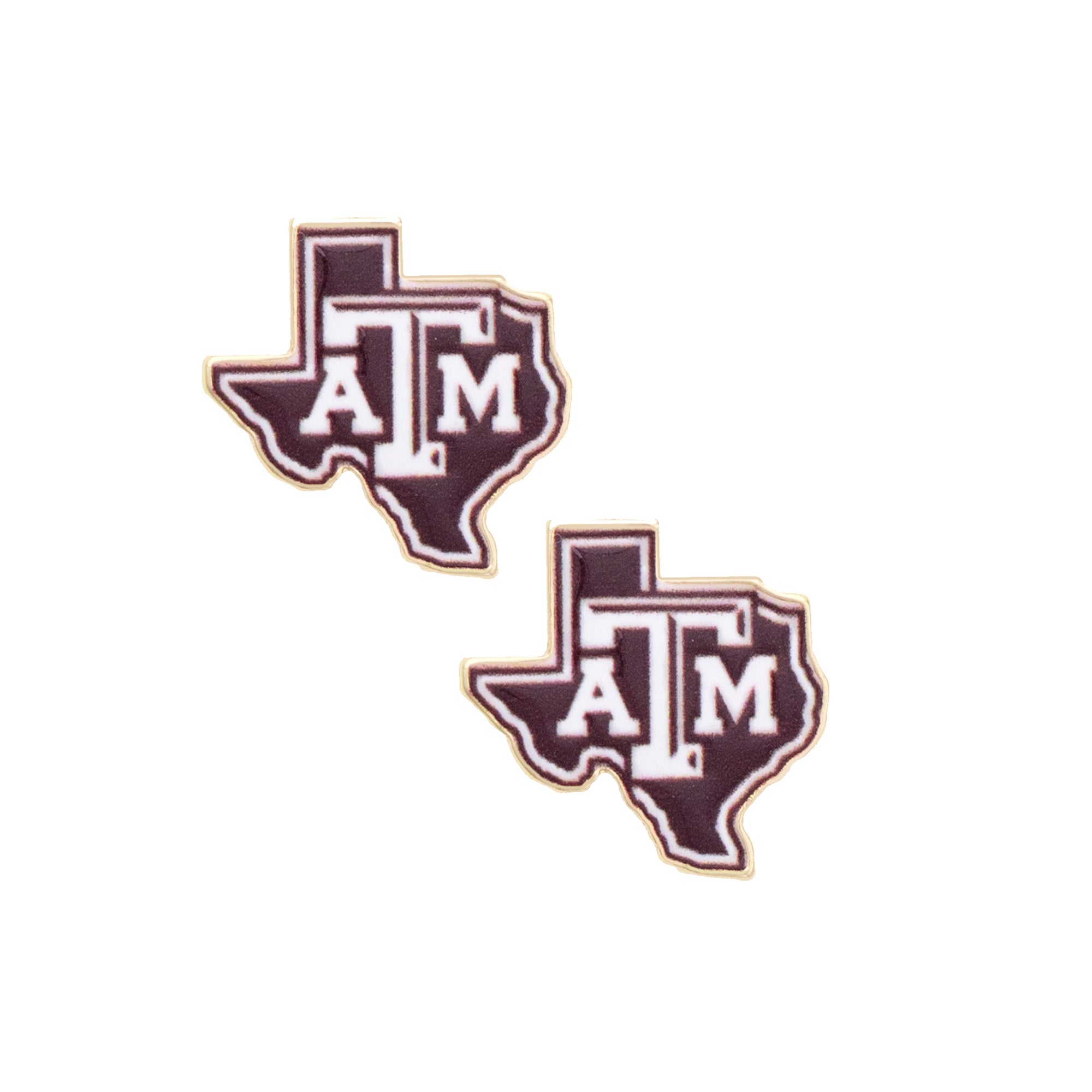 CANVAS Style Texas A&M Aggies Enamel Icon Stud Earrings