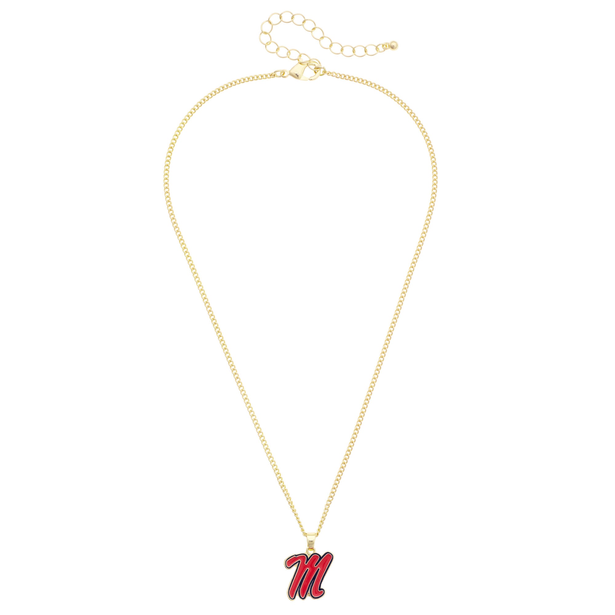 CANVAS Style Ole Miss Rebels Enamel Icon Necklace