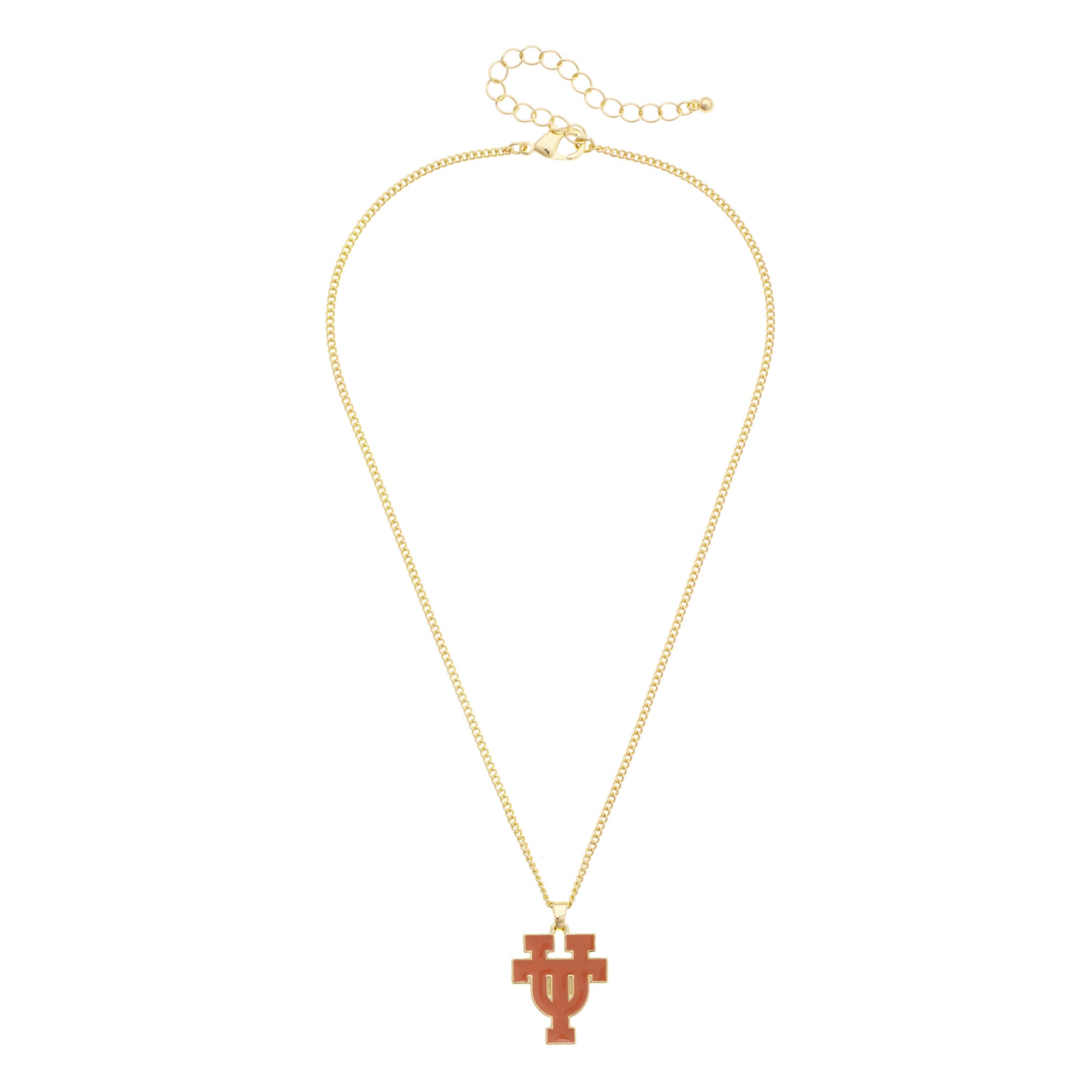 Women's CANVAS Style Texas Longhorns Enamel Icon Necklace
