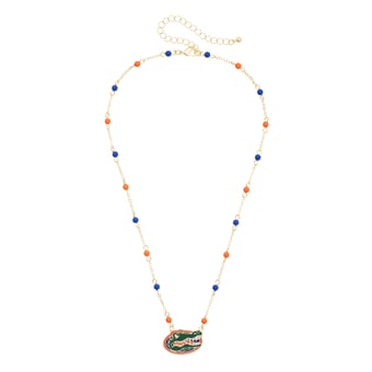 Women's CANVAS Style Florida Gators Logo Layering Necklace