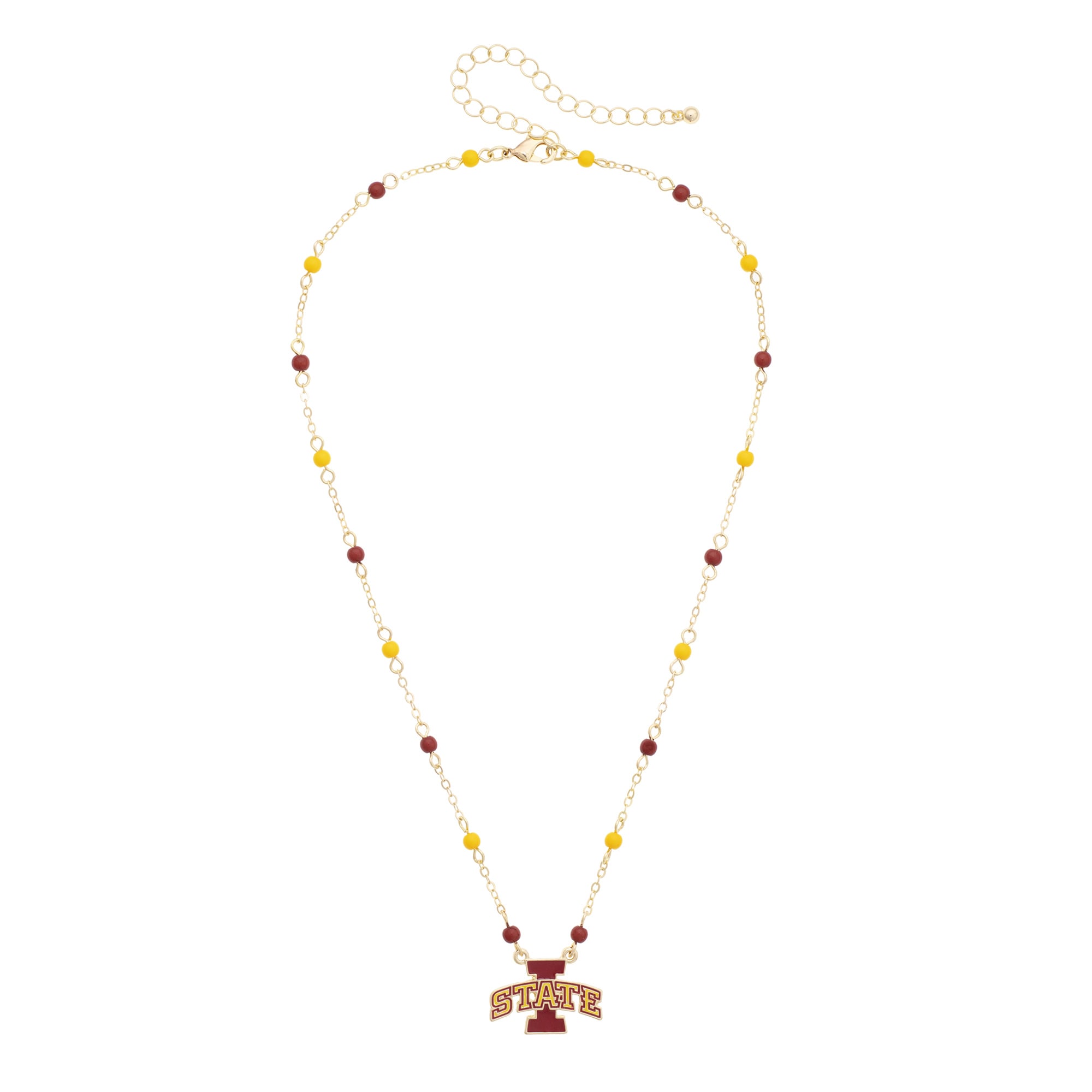 Women's CANVAS Style Iowa State Cyclones Logo Layering Necklace