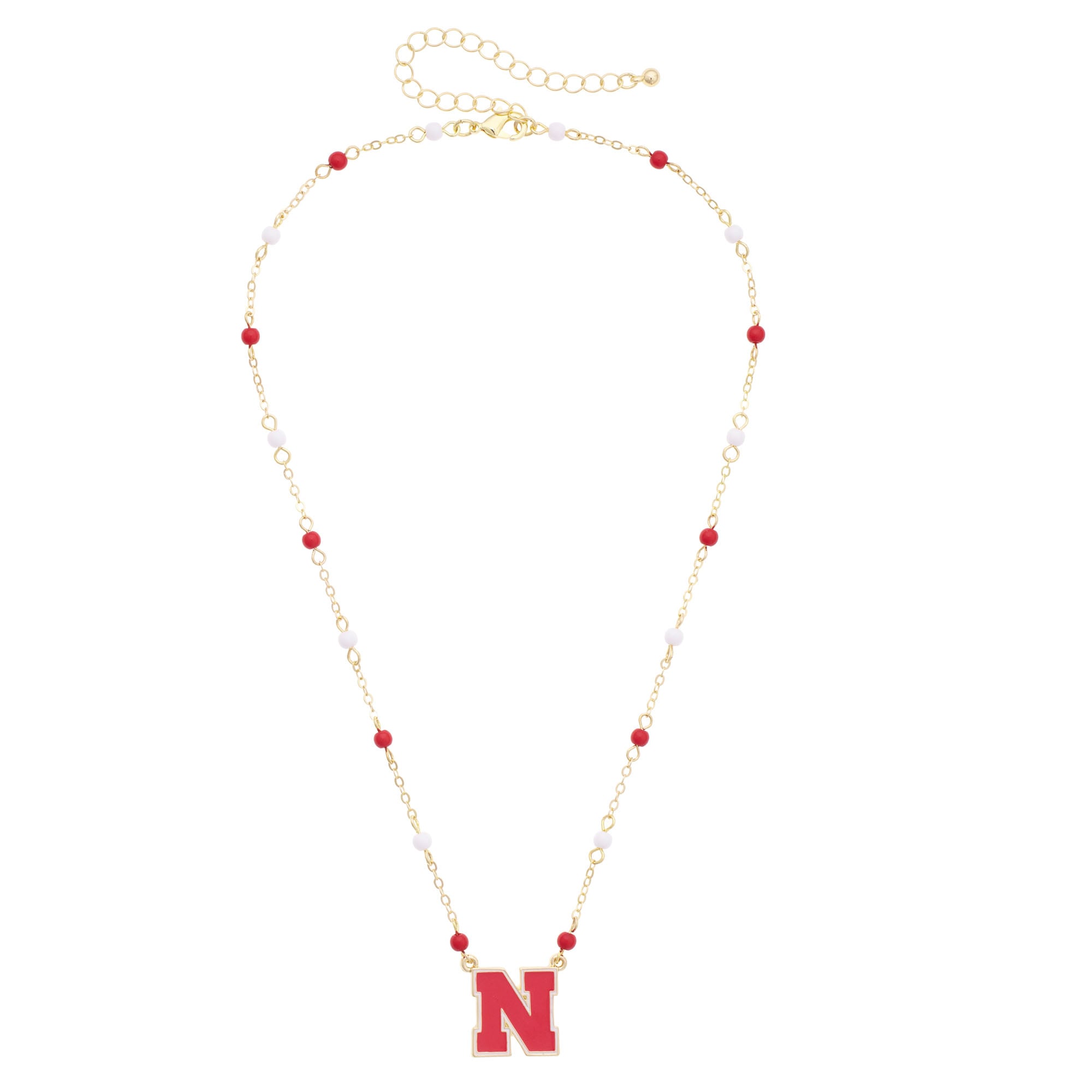 Women's CANVAS Style Nebraska Huskers Logo Layering Necklace