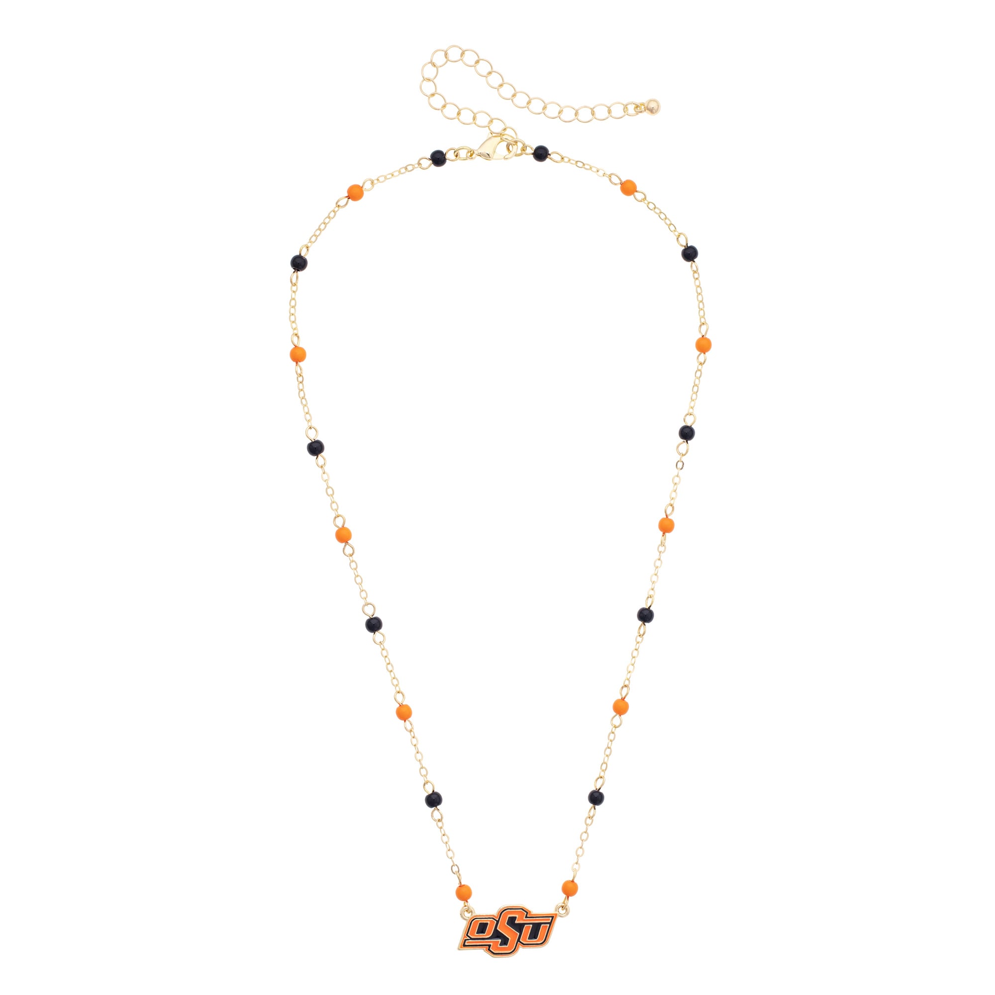 Women's CANVAS Style Oklahoma State Cowboys Logo Layering Necklace