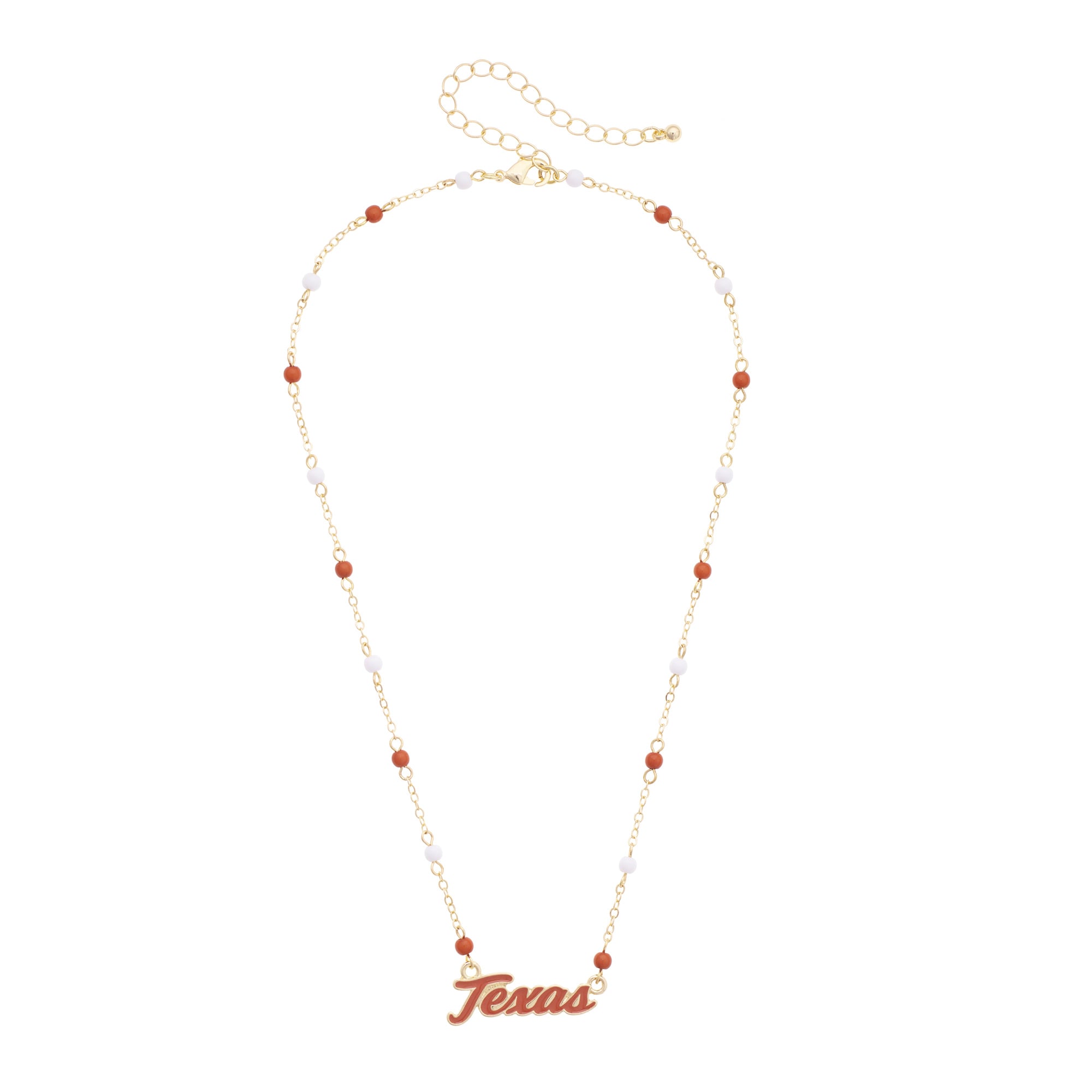 Women's CANVAS Style Texas Longhorns Logo Layering Necklace