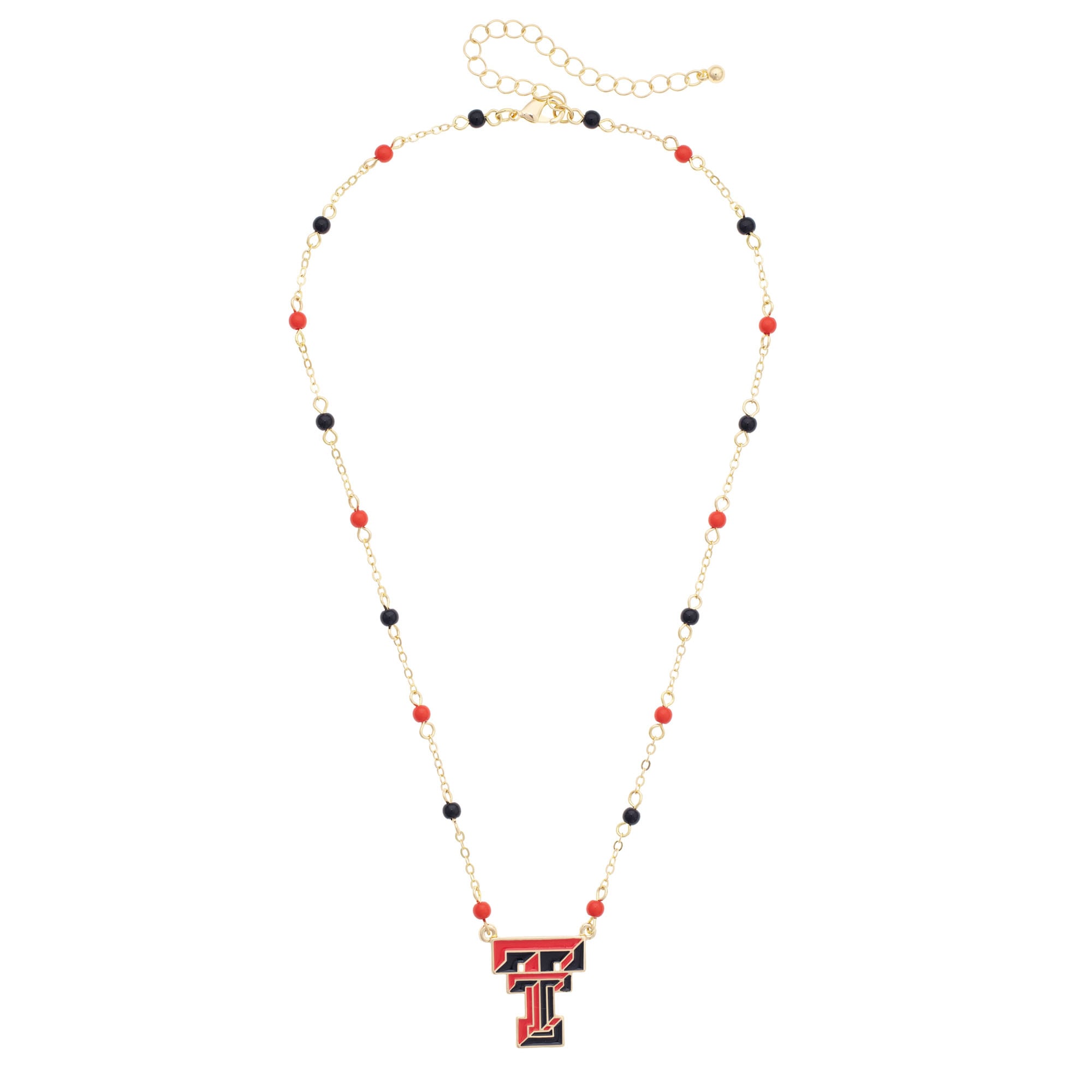 Women's CANVAS Style Texas Tech Red Raiders Logo Layering Necklace