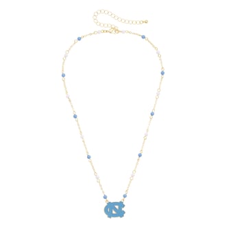 Women's CANVAS Style North Carolina Tar Heels Logo Layering Necklace