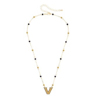 Women's CANVAS Style Vanderbilt Commodores Logo Layering Necklace