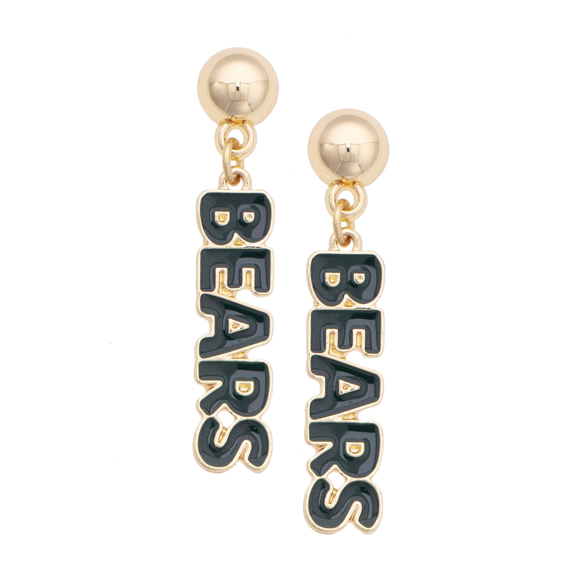 Women's CANVAS Style Baylor Bears Nameplate Earrings