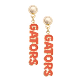 Women's CANVAS Style Florida Gators Nameplate Earrings