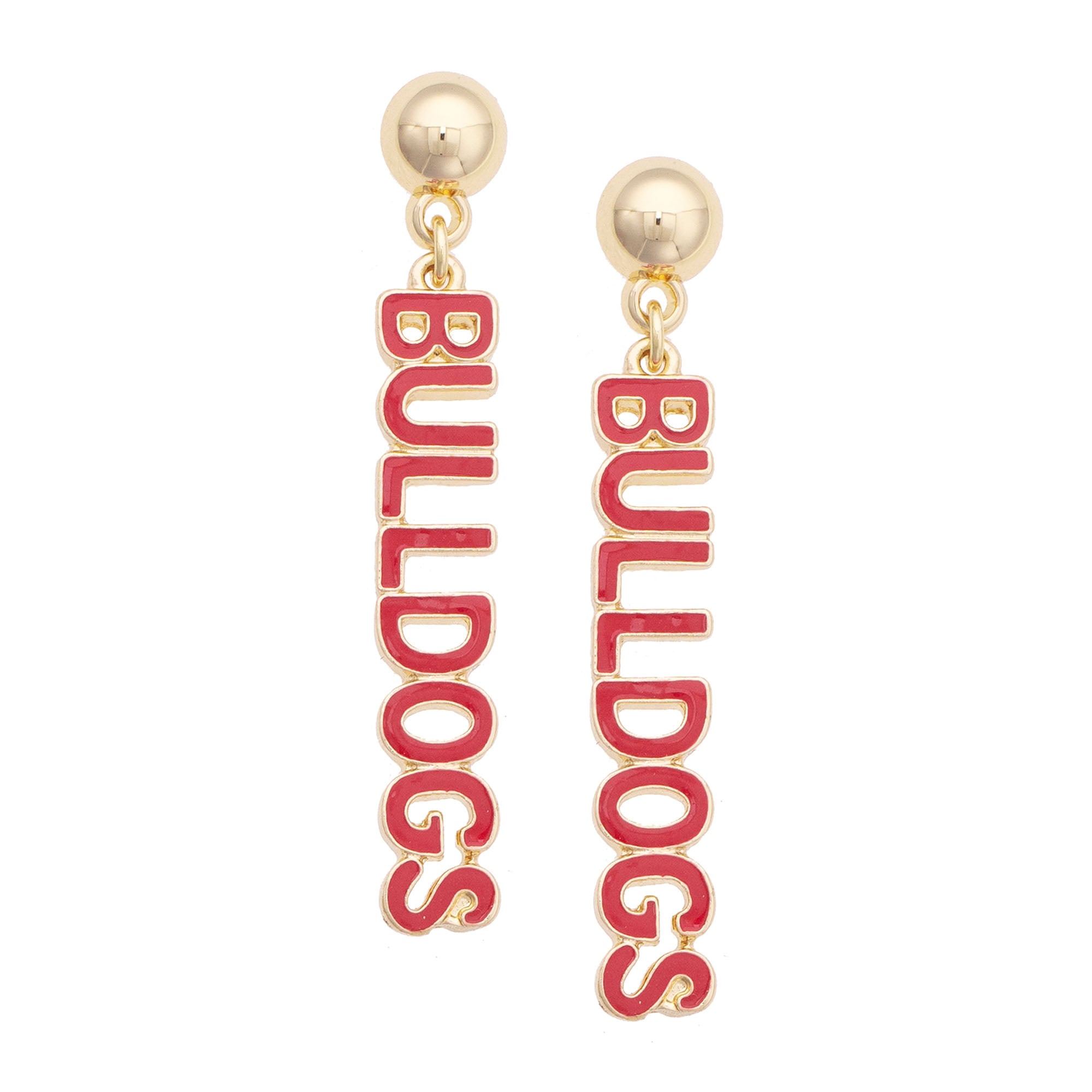 Women's CANVAS Style Georgia Bulldogs Nameplate Earrings