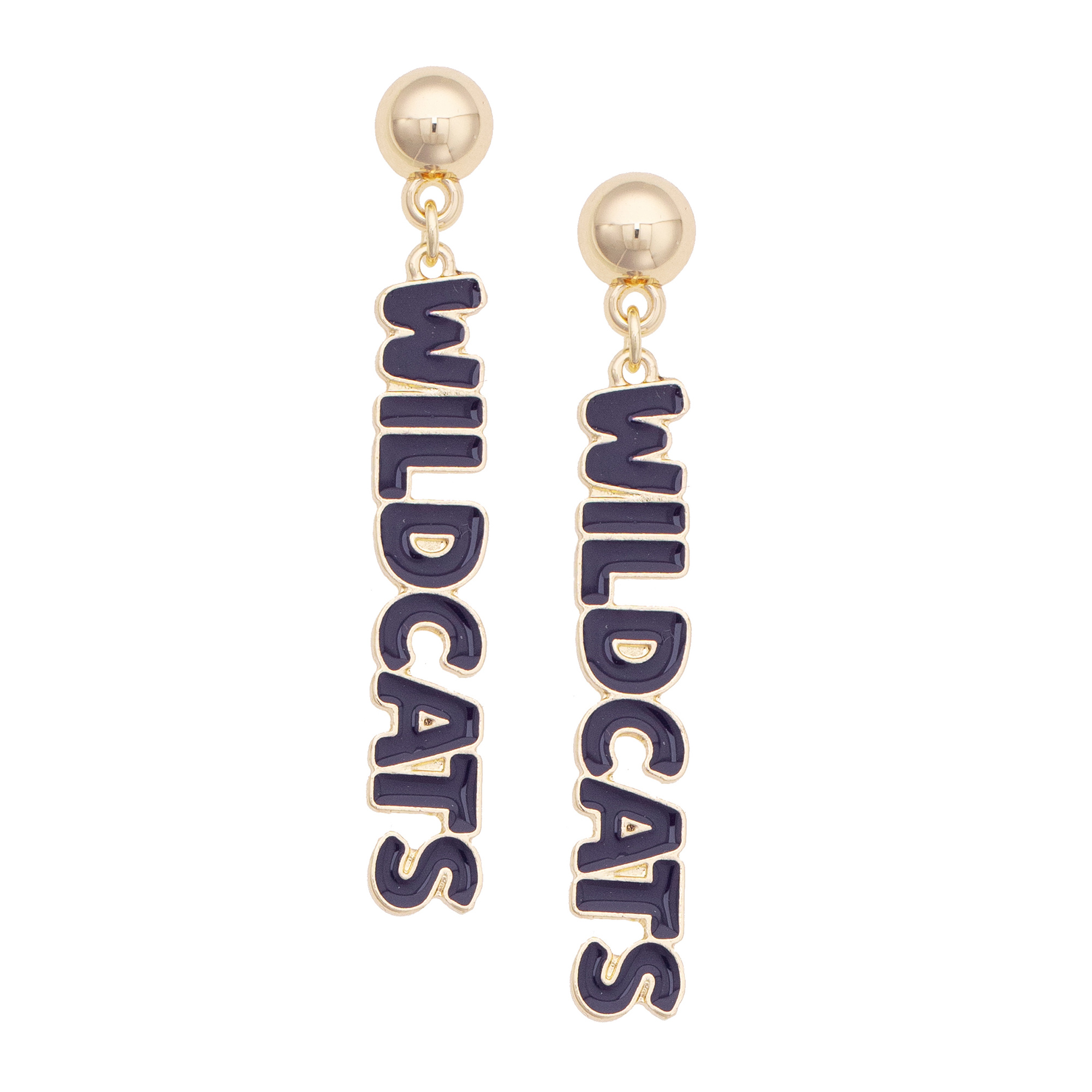 Women's CANVAS Style Kansas State Wildcats Nameplate Earrings
