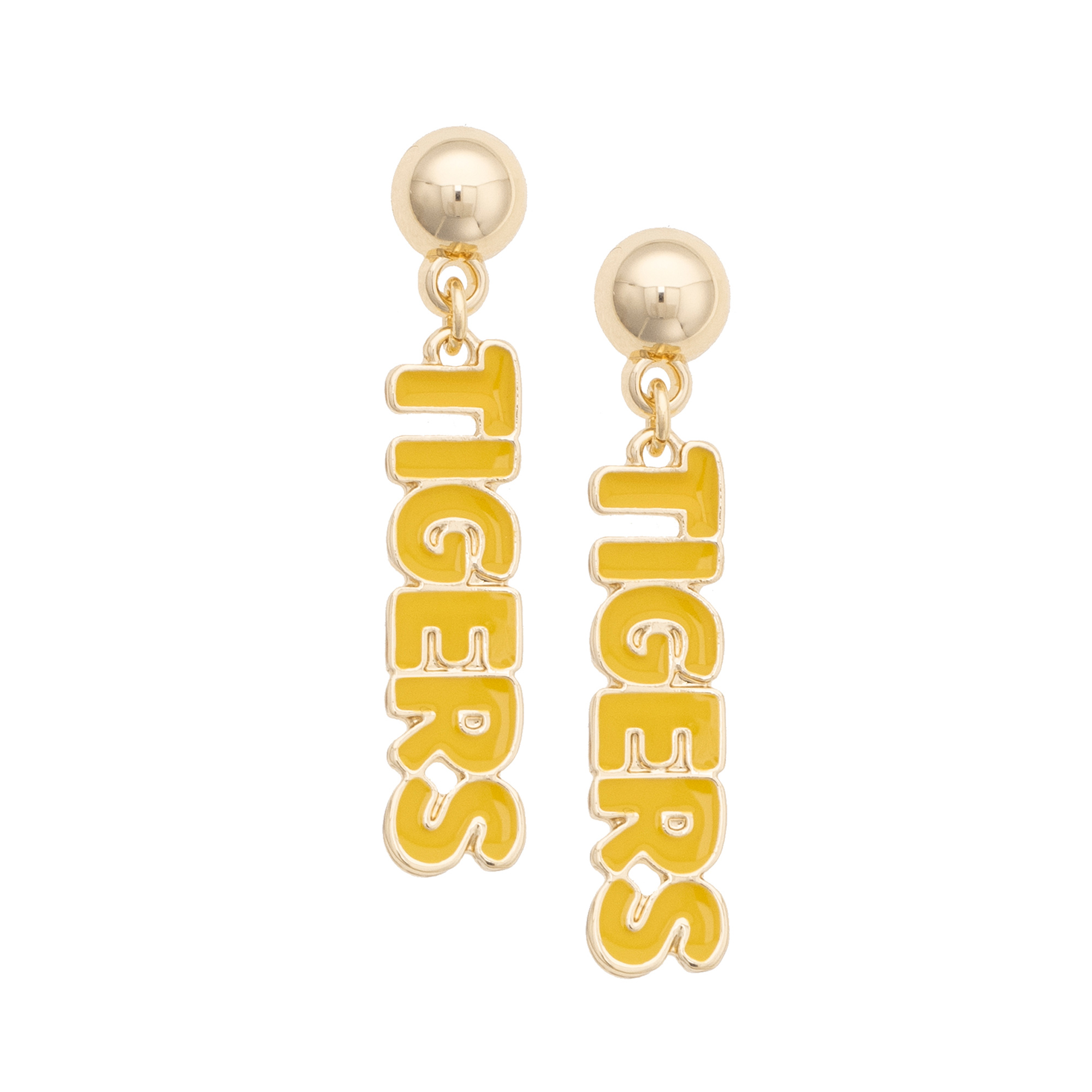 Women's CANVAS Style LSU Tigers Nameplate Earrings