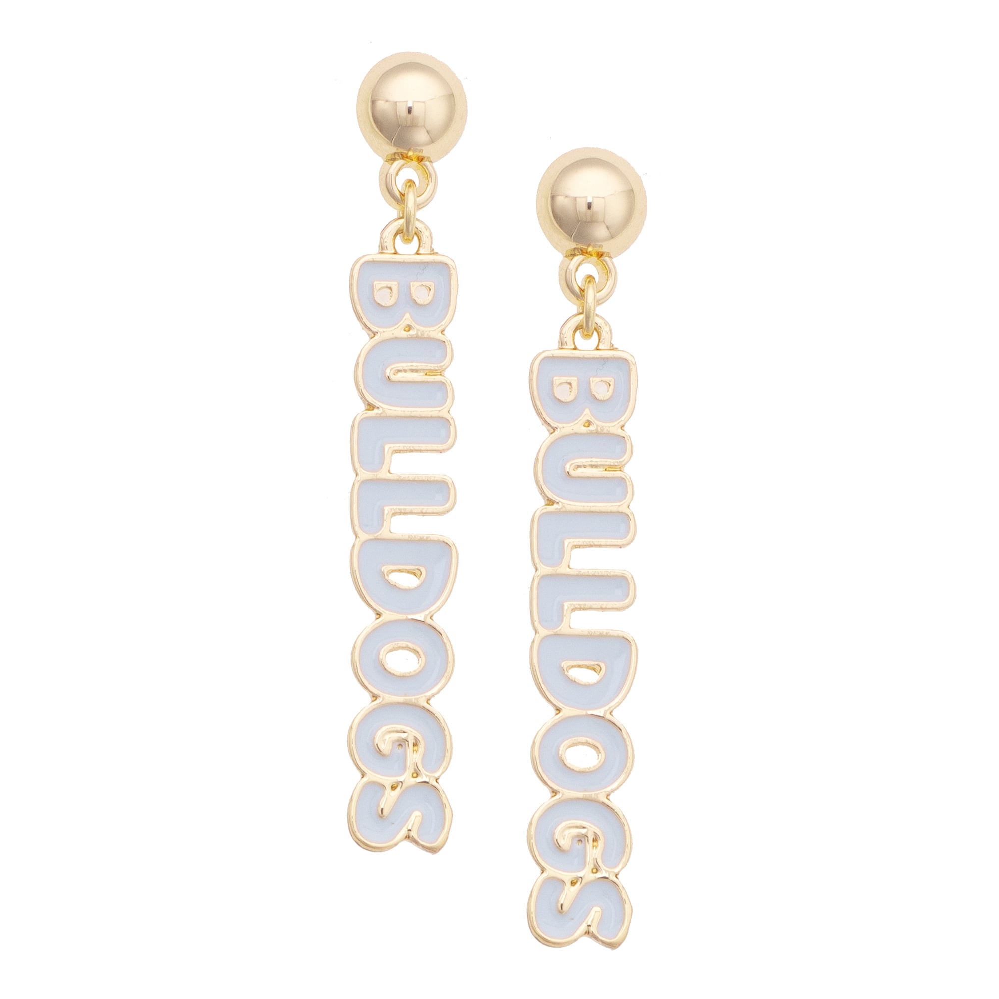 Women's CANVAS Style Mississippi State Bulldogs Nameplate Earrings