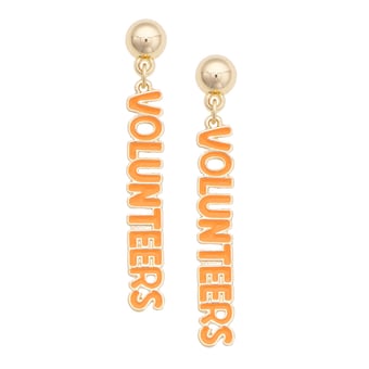 Women's CANVAS Style Tennessee Volunteers Nameplate Earrings