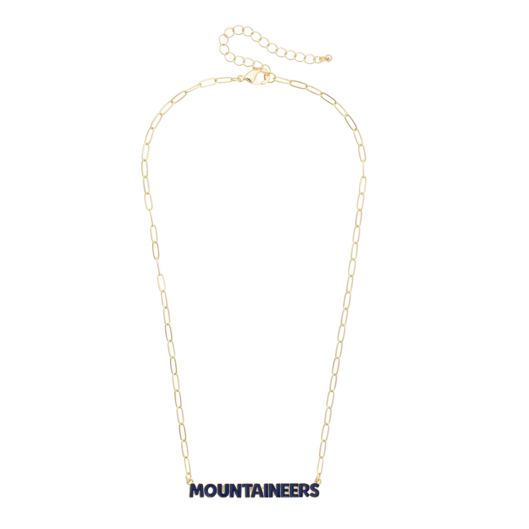 Women's CANVAS Style West Virginia Mountaineers Nameplate Necklace