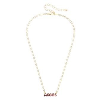 Women's CANVAS Style Texas A&M Aggies Nameplate Necklace