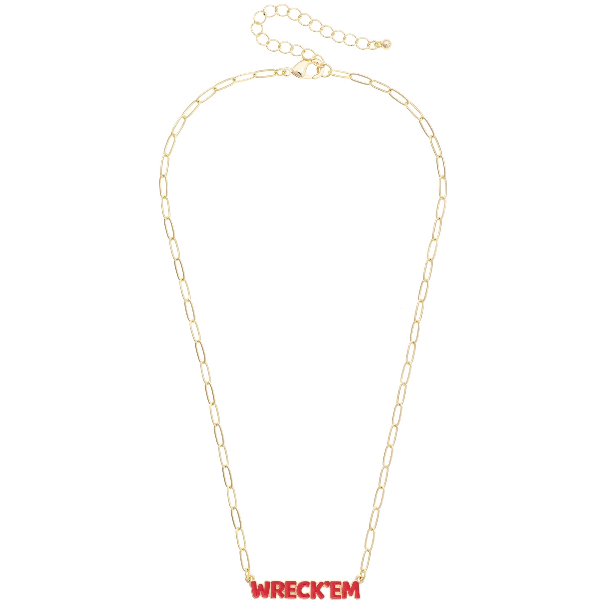 Women's CANVAS Style Texas Tech Red Raiders Nameplate Necklace