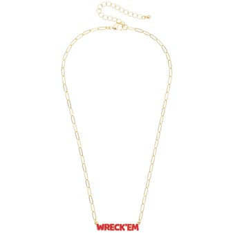 Women's CANVAS Style Texas Tech Red Raiders Nameplate Necklace