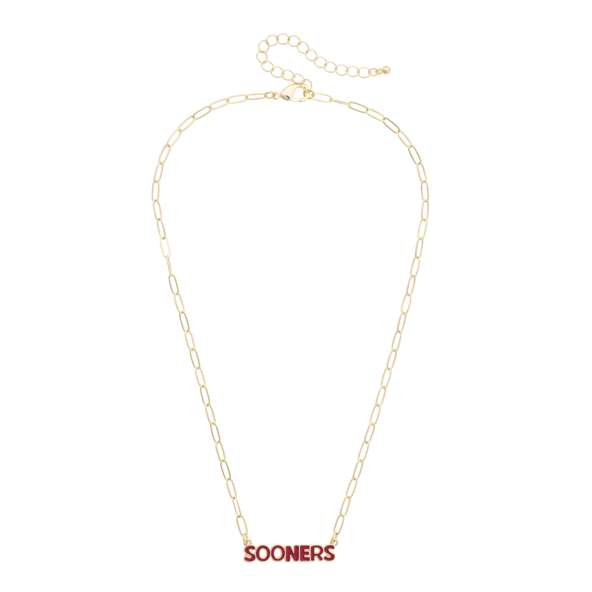 Women's CANVAS Style Oklahoma Sooners Nameplate Necklace