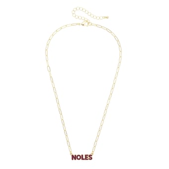 Women's CANVAS Style Florida State Seminoles Nameplate Necklace