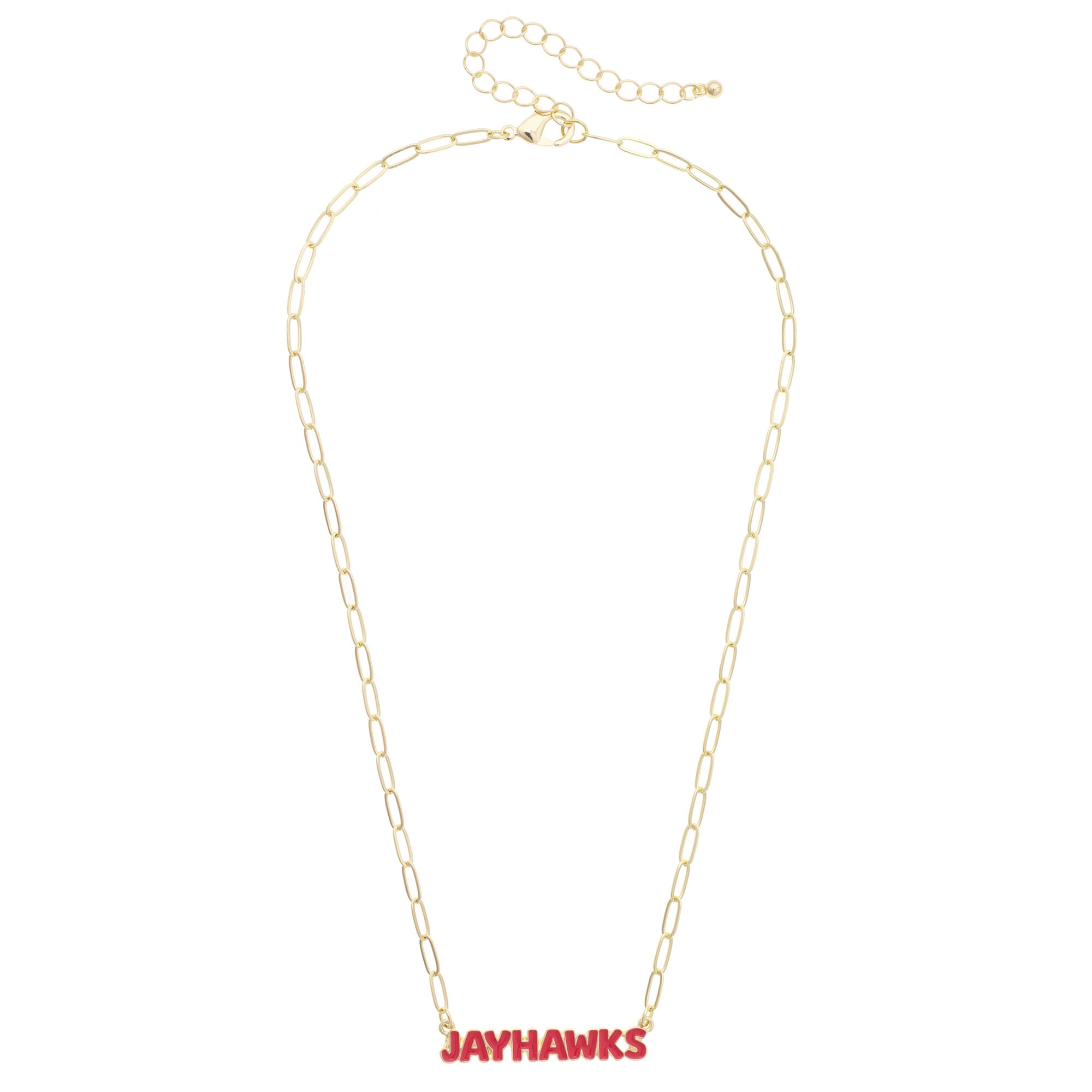 Women's CANVAS Style Kansas Jayhawks Nameplate Necklace