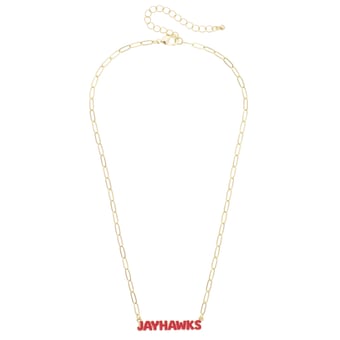 Women's CANVAS Style Kansas Jayhawks Nameplate Necklace