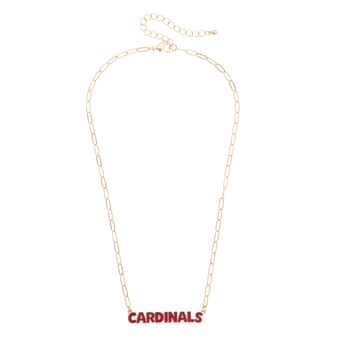 Women's CANVAS Style Louisville Cardinals Nameplate Necklace