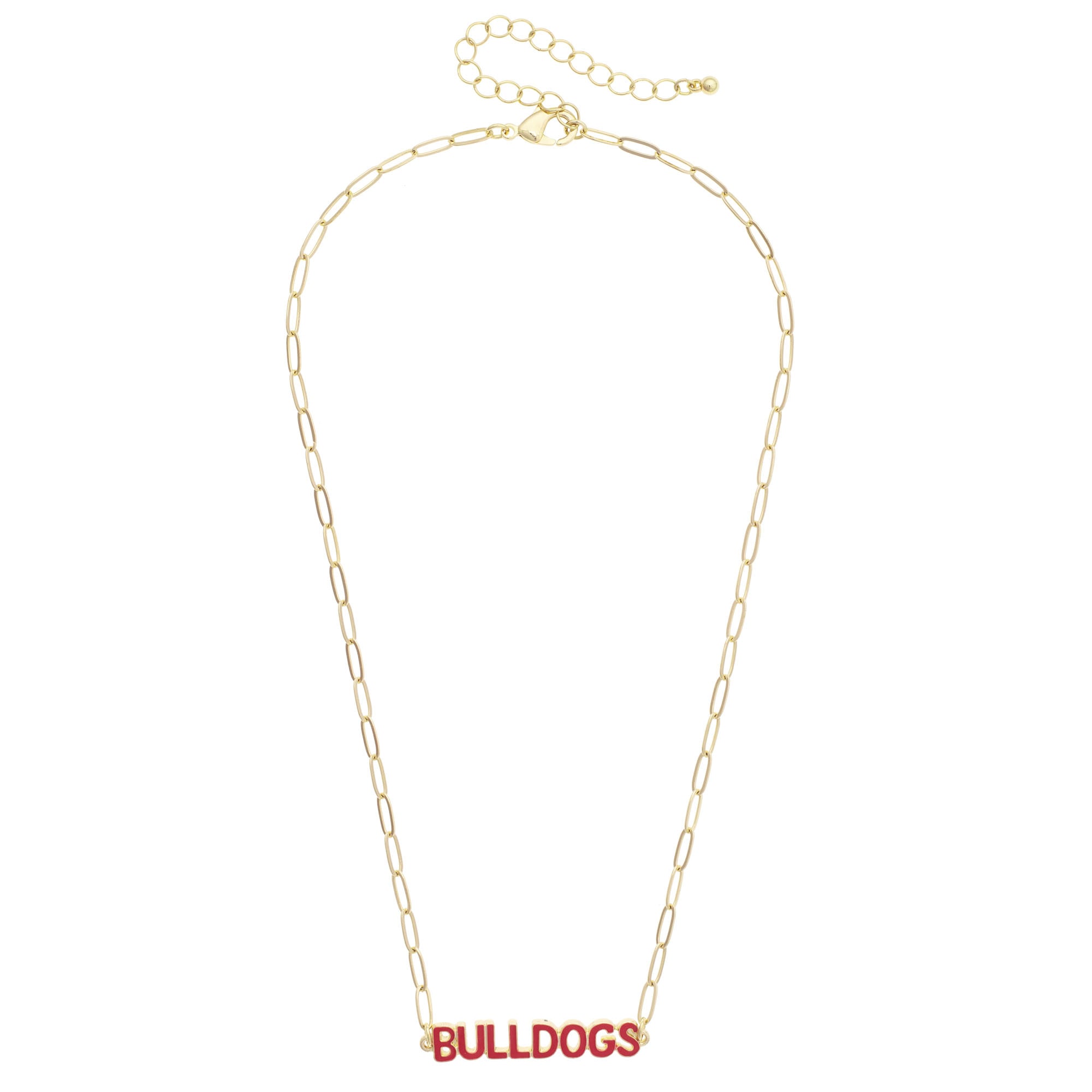 Women's CANVAS Style Georgia Bulldogs Nameplate Necklace
