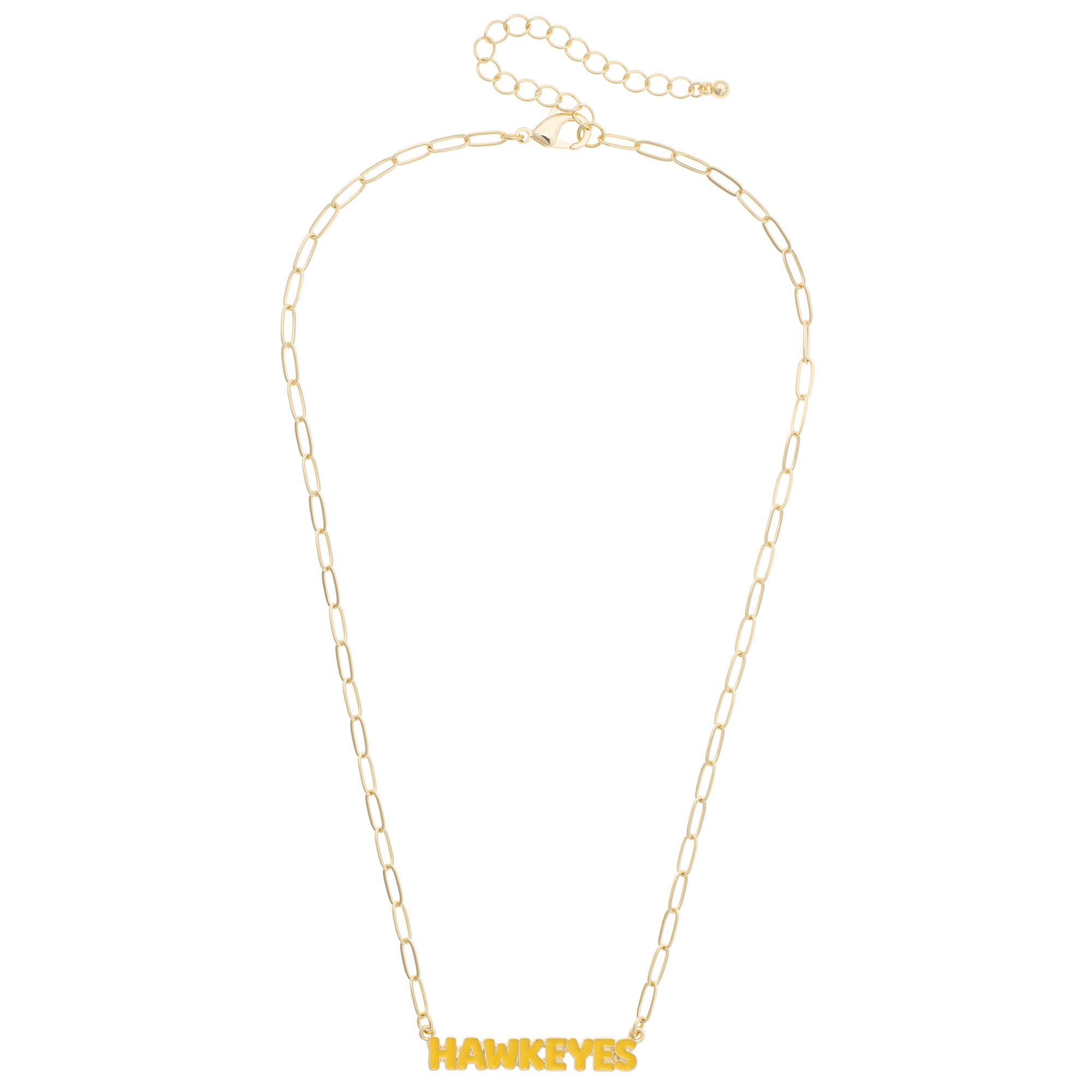 Women's CANVAS Style Iowa Hawkeyes Nameplate Necklace