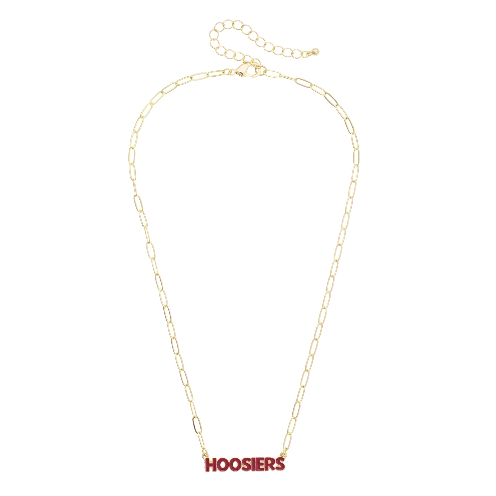 Women's CANVAS Style Indiana Hoosiers Nameplate Necklace