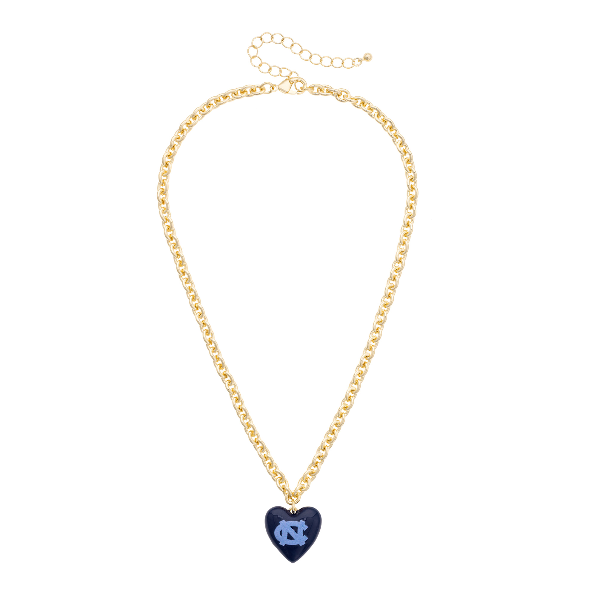 Women's CANVAS Style North Carolina Tar Heels Heart Necklace