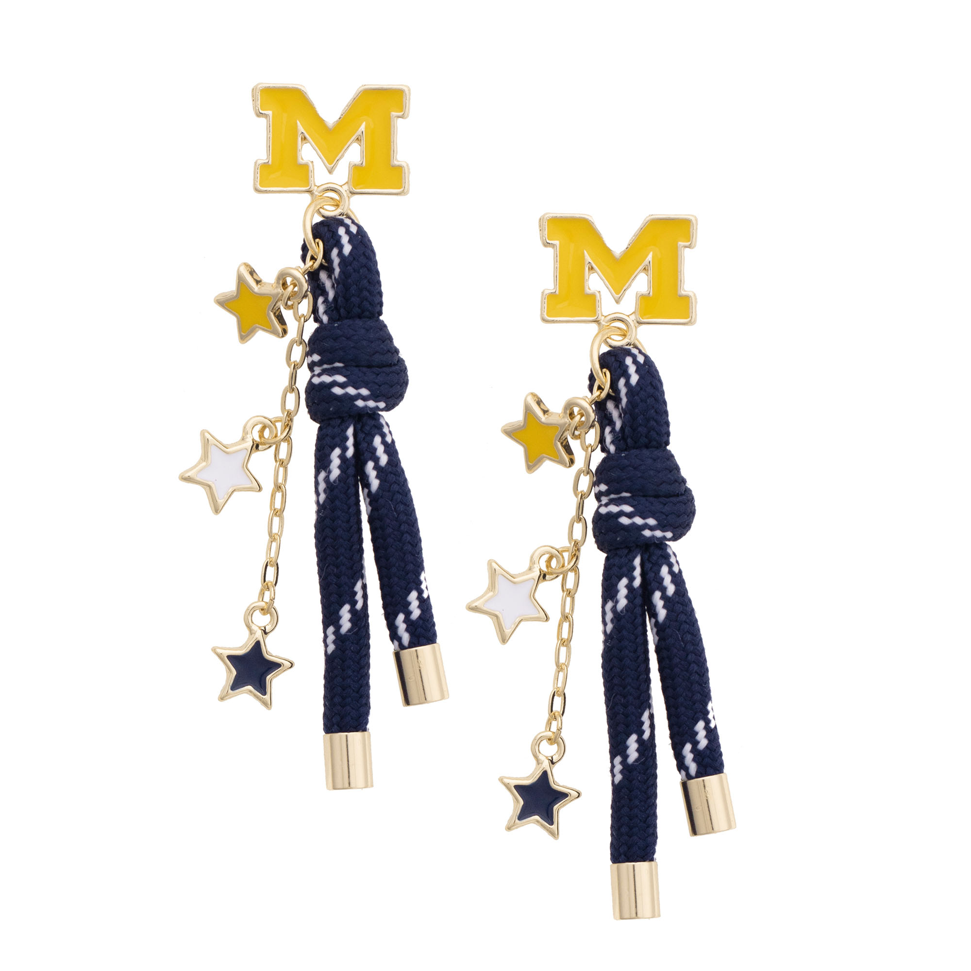 Women's CANVAS Style Michigan Wolverines Paracord Earrings