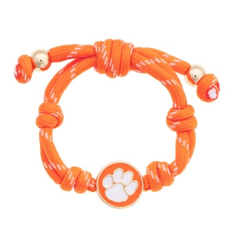 CANVAS Style Clemson Tigers Logo Paracord Bracelet