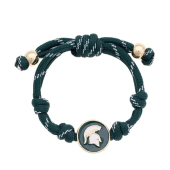 CANVAS Style Michigan State Spartans Logo Paracord Bracelet