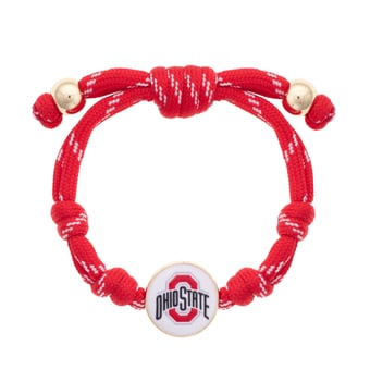 CANVAS Style Ohio State Buckeyes Logo Paracord Bracelet