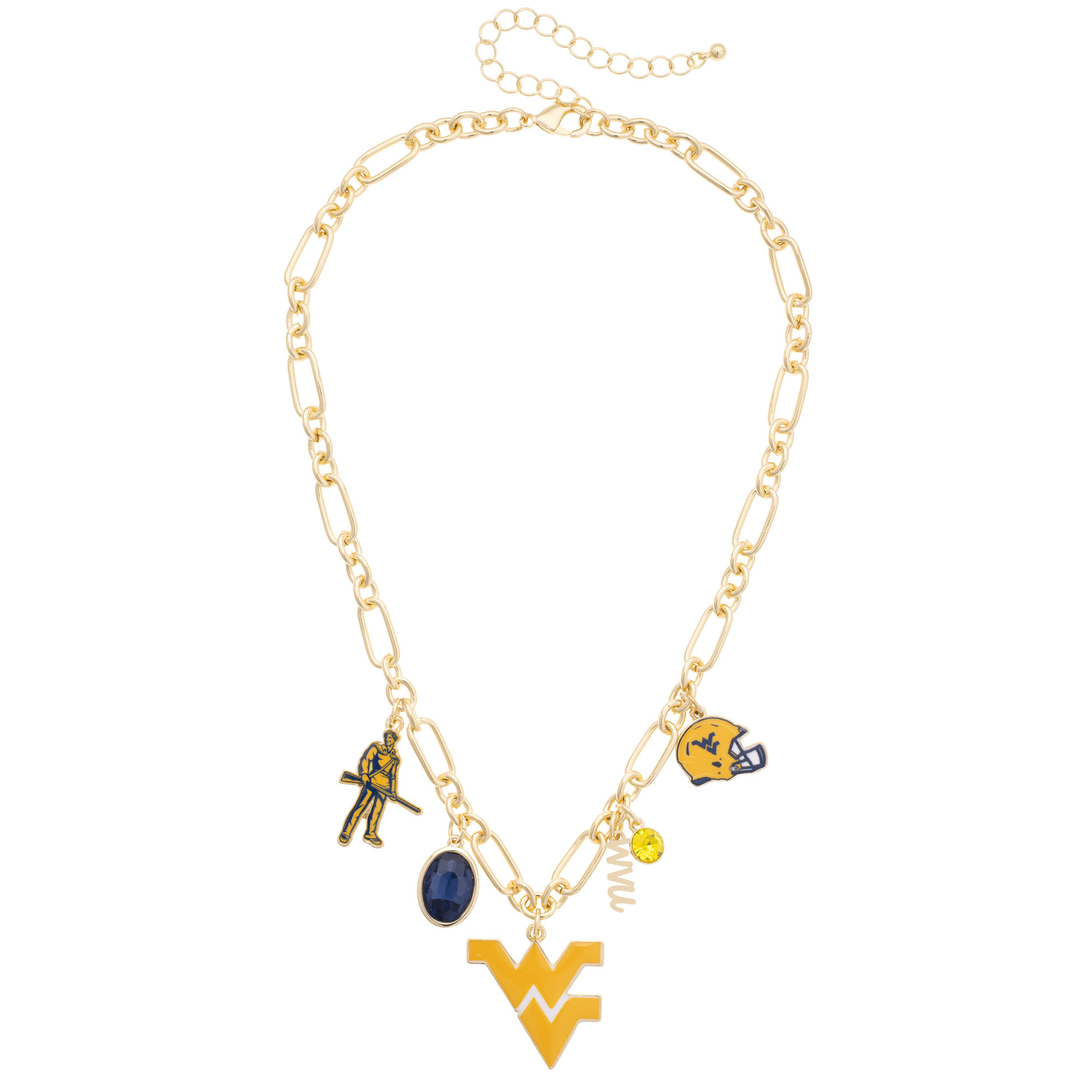 Women's CANVAS Style West Virginia Mountaineers Game Day Charm Necklace