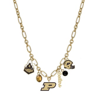 Women's CANVAS Style Purdue Boilermakers Game Day Charm Necklace
