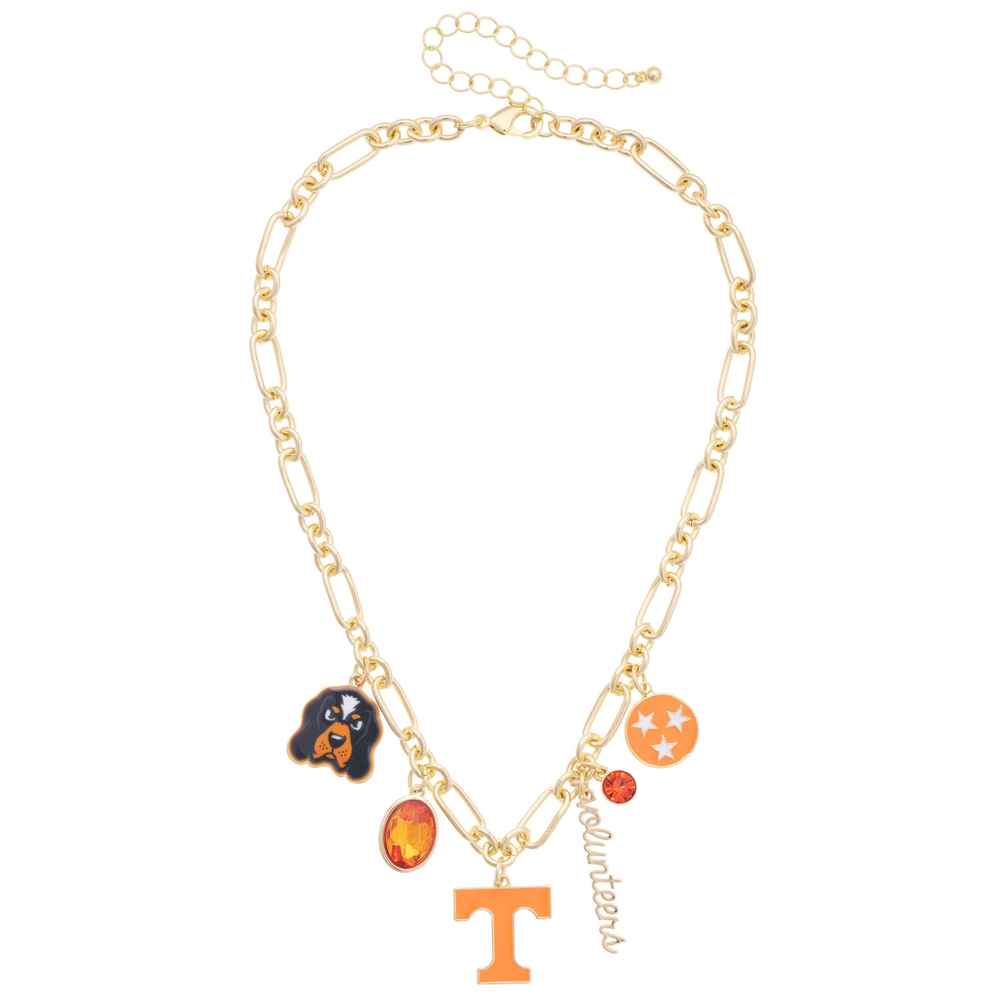 Women's CANVAS Style Tennessee Volunteers Game Day Charm Necklace