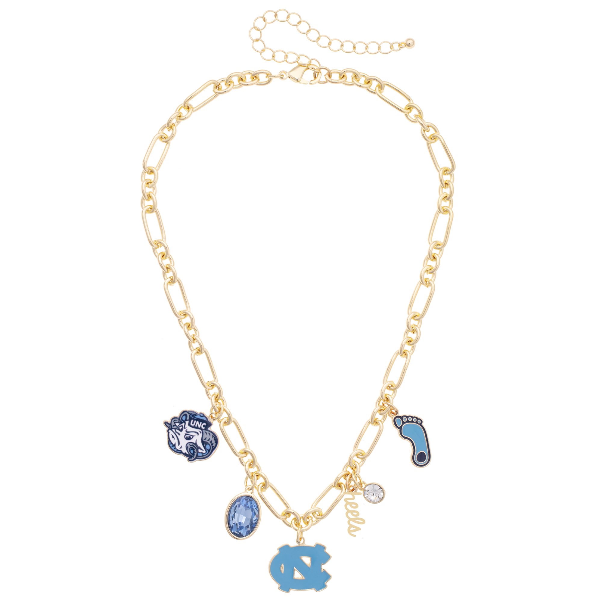 Women's CANVAS Style North Carolina Tar Heels Game Day Charm Necklace