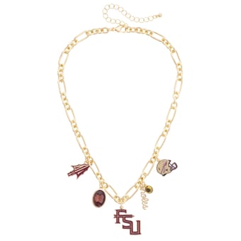 Women's CANVAS Style Florida State Seminoles Game Day Charm Necklace